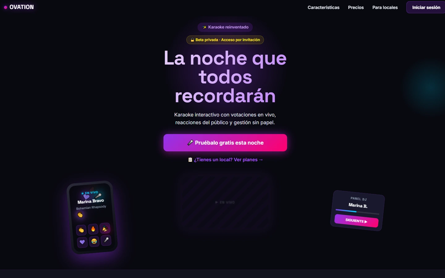 Portada de OvationSing, app interactiva para karaoke